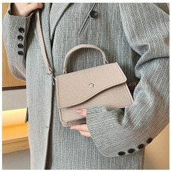 Easy Matching Black Hasp Felt Shoulder Bags