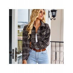  2024 Winter Versatile Plaid Women's Short Coats