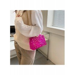 2024 Pure Color Ice Crack Women's Shoulder Bag  2024 Pure Color Ice Crack Women's Shoulder Bag