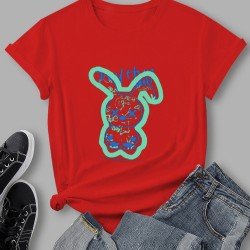 Stylish Bear Graphic Short Sleeve T Shirts