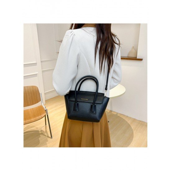  2024 Fashion PU Pure Color Messenger Bag