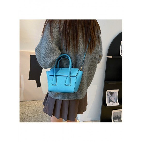  2024 Fashion PU Pure Color Messenger Bag
