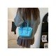  2024 Fashion PU Pure Color Messenger Bag