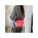  2024 Fashion PU Pure Color Messenger Bag