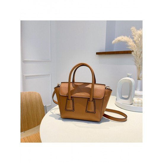  2024 Fashion PU Pure Color Messenger Bag