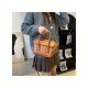  2024 Fashion PU Pure Color Messenger Bag