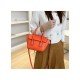  2024 Fashion PU Pure Color Messenger Bag