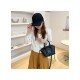  2024 Fashion PU Pure Color Messenger Bag