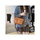  2024 Fashion PU Pure Color Messenger Bag