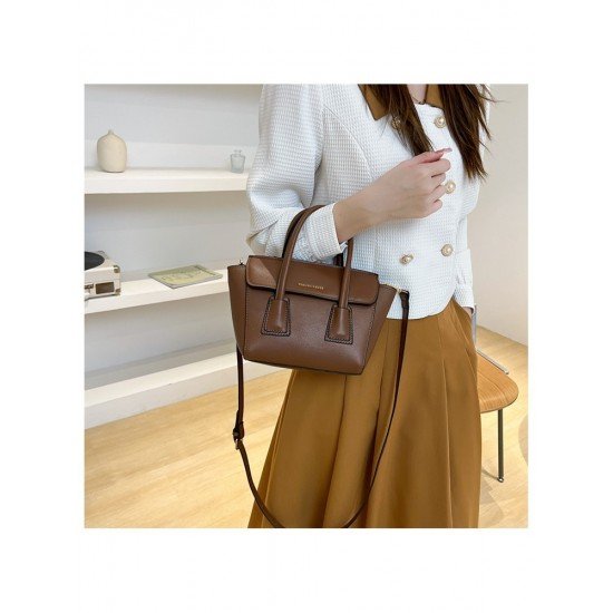  2024 Fashion PU Pure Color Messenger Bag
