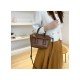  2024 Fashion PU Pure Color Messenger Bag