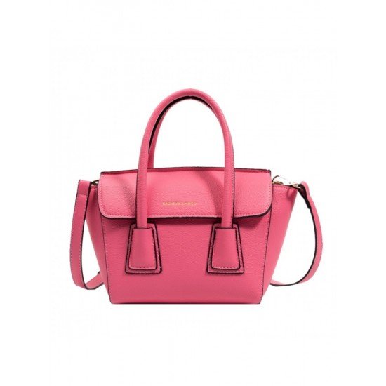  2024 Fashion PU Pure Color Messenger Bag