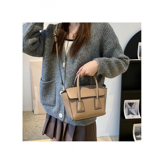  2024 Fashion PU Pure Color Messenger Bag