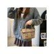  2024 Fashion PU Pure Color Messenger Bag