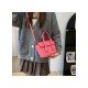 2024 Fashion PU Pure Color Messenger Bag
