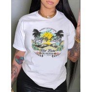 Casual Graphic Summer T Shirts For Women