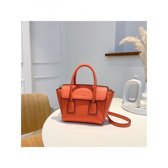  2024 Fashion PU Pure Color Messenger Bag