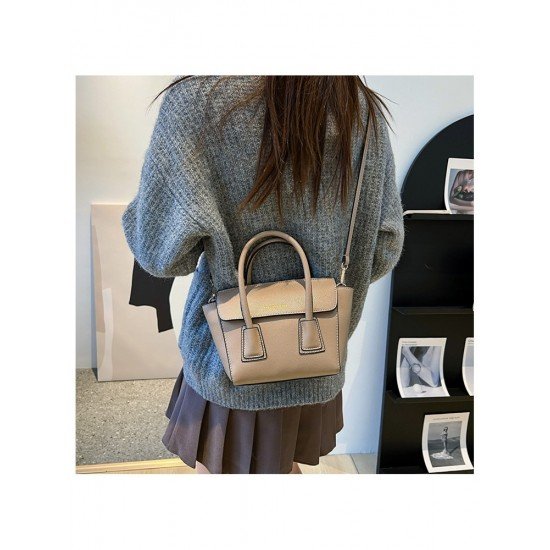  2024 Fashion PU Pure Color Messenger Bag