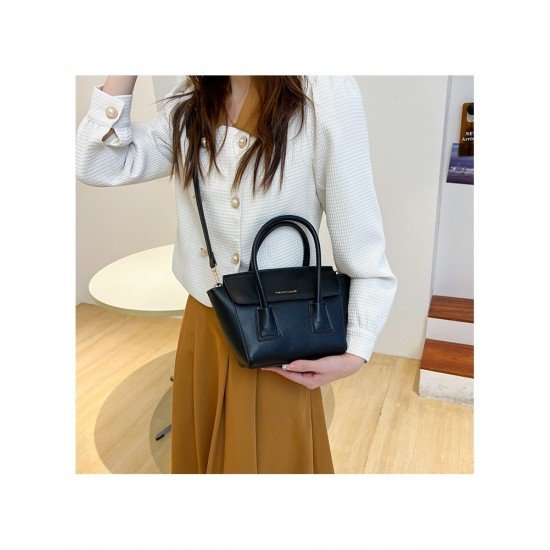 2024 Fashion PU Pure Color Messenger Bag