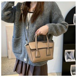  2024 Fashion PU Pure Color Messenger Bag