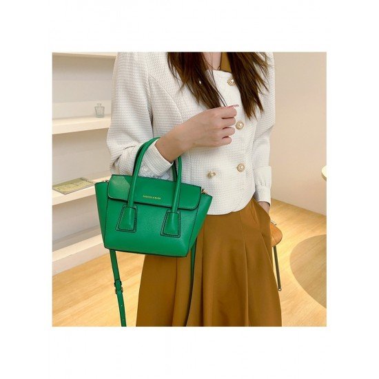  2024 Fashion PU Pure Color Messenger Bag