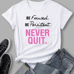 Casual Easy Matching Letter Printed Summer T Shirts