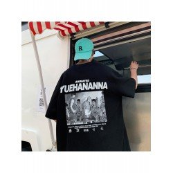 Summer Loose Letter Printed Half Sleeve T-Shirt  Summer Loose Letter Printed Half Sleeve T-Shirt