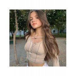 Fall Solid Button Up Crop Tops