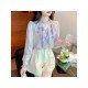  2024 Autumn French Bow Women's Long Sleeve Top