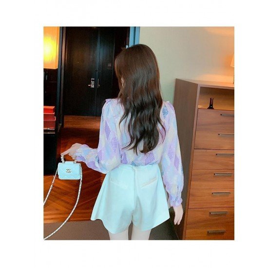  2024 Autumn French Bow Women's Long Sleeve Top