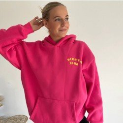  2024 Casual Letter Printing Hooded Sweater