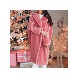 Winter Pure Color Plush Lambswool Coats Winter Pure Color Plush Lambswool Coats