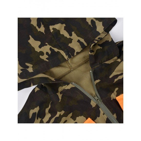  2024 Autumn Camouflage Women's Short Coats