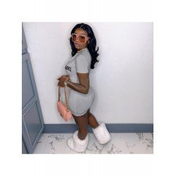 Sexy Tight Letter Sleeveless Dress For Women  Sexy Tight Letter Sleeveless Dress For Women