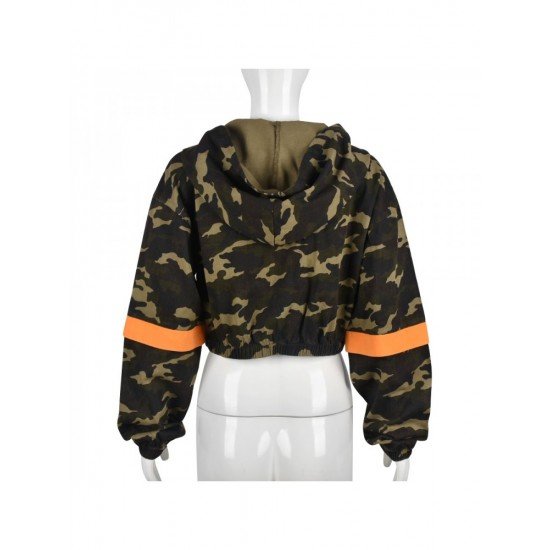  2024 Autumn Camouflage Women's Short Coats