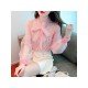 2024 Fall Bow Women's Chiffon Blouse Top