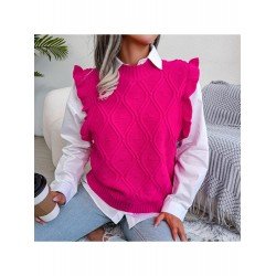  Pure Color Round Ncek Women's Knitwear Sweater