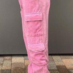 Casual Solid Straight Leg Sports Trousers