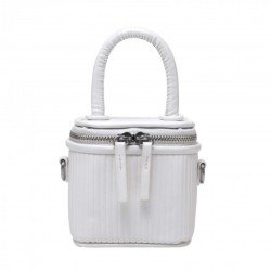  PU Pure Color Bucket Bag For Women