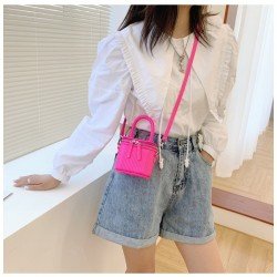  PU Pure Color Bucket Bag For Women