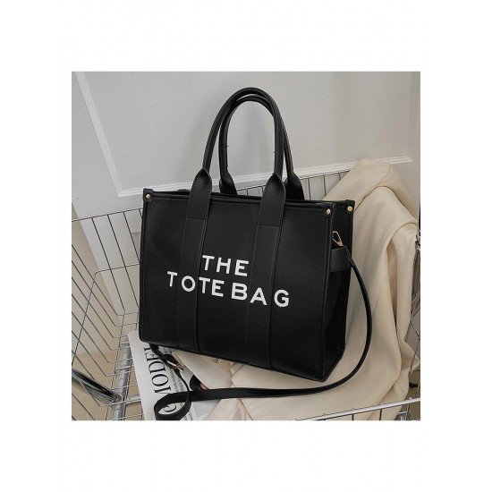 Versatile Letter Printed Tote Bags For Women