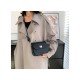  Fashion Simple Solid Color PU One Shoulder Bag