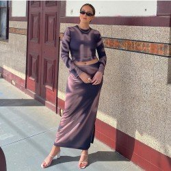 Latest T Shirt And Maxi Skirt Sets For Women