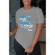 Simple Leisure Letter Printed T Shirts For Women