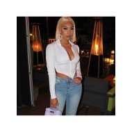  2024 Pure Color Irregular Women's Long Sleeve Top