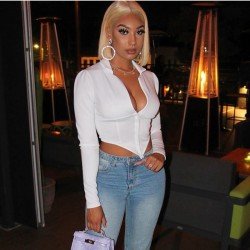  2024 Pure Color Irregular Women's Long Sleeve Top