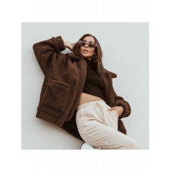 Winter Solid Pockets Women Faux Fur Coats Winter Solid Pockets Women Faux Fur Coats