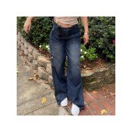  2024 Casual Loose Pure Color Denim Jeans