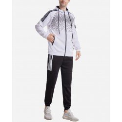 Printed Hooded 2 Piece Long Tracksuit Sets For Men Printed Hooded 2 Piece Long Tracksuit Sets For Men