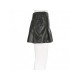  2024 PU Pure Color Hot Girl Pleated Skirt